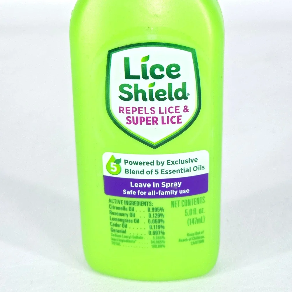2 Lice Shield Leave In Spray Effective Against‎ Head Lice Gentle Clean 5oz NEW